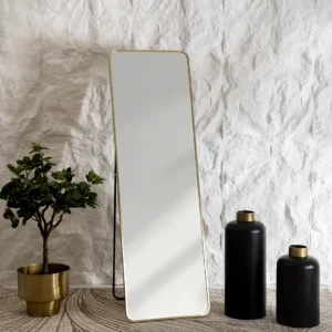 Nexa Metal Standing Mirror Gold 50x160Cm