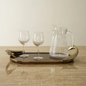 Serenya Tray Gold & Bronze 50.5X26X7.5Cm