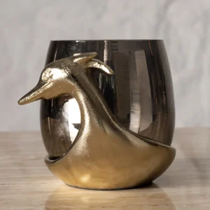 Serenya Votive Candle Holder Gold & Bronze 11X9.5X9Cm