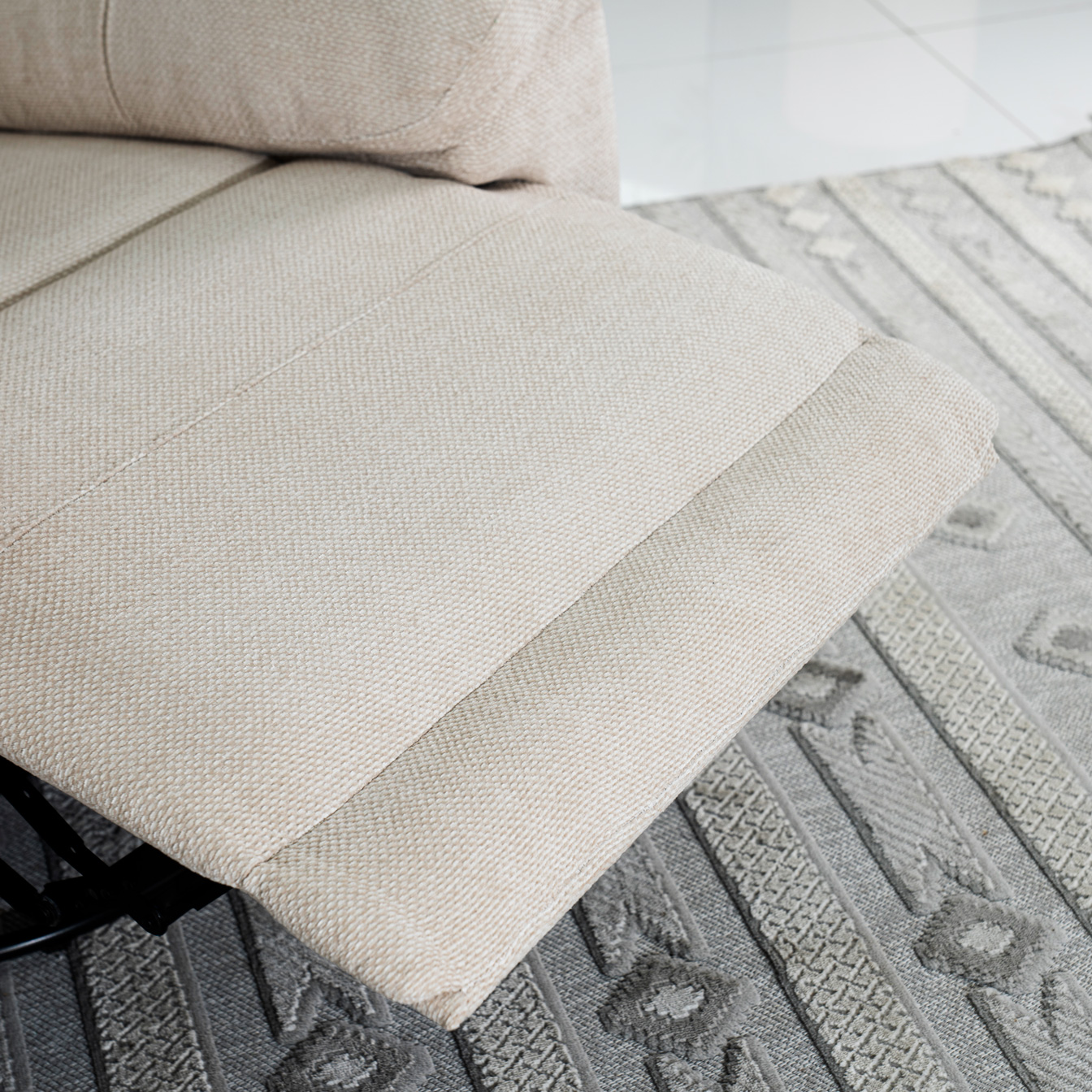 Aaron Recliner Sofa-Beige - Image 6