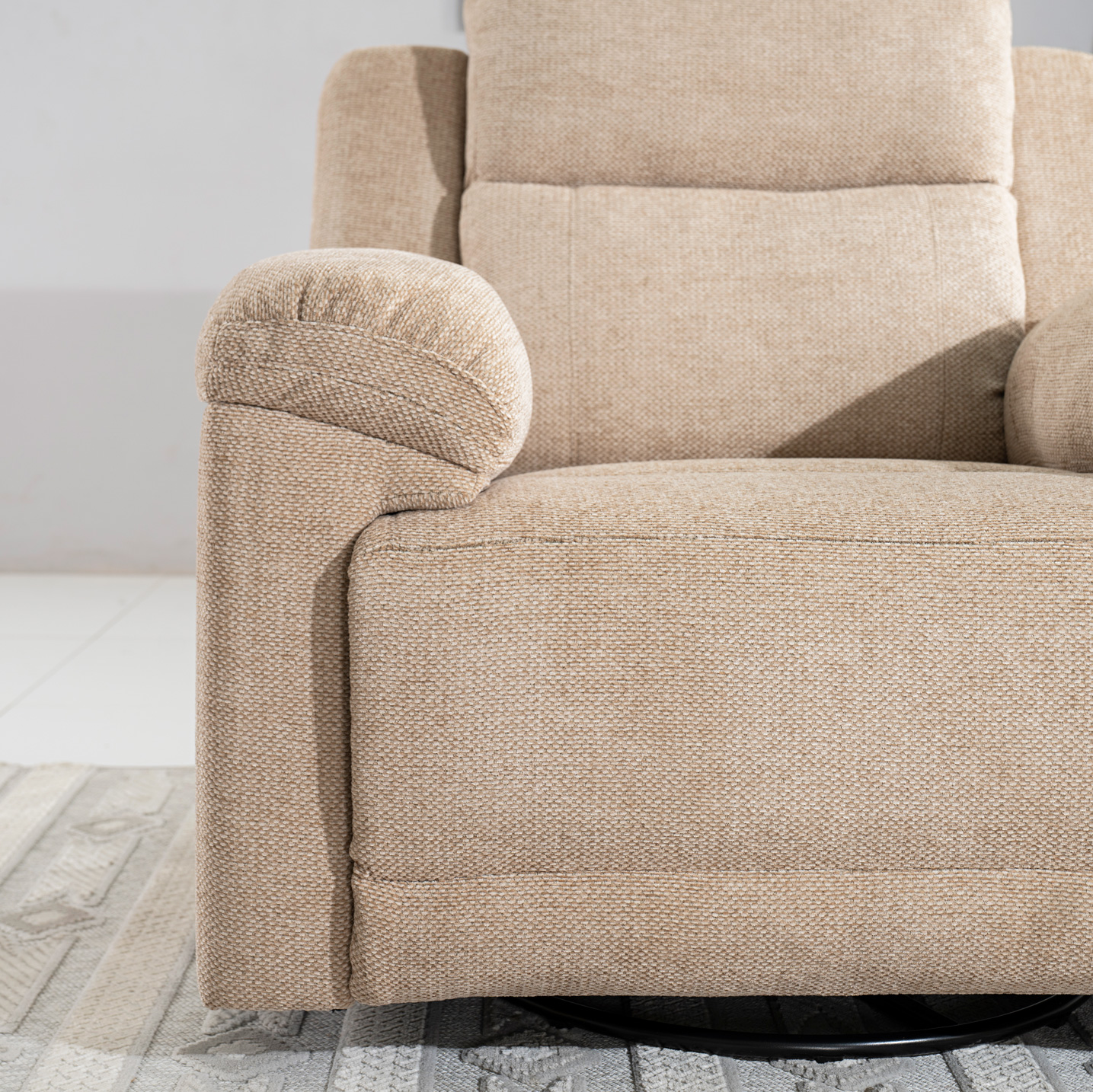 Aaron Recliner Sofa-Brown - Image 7