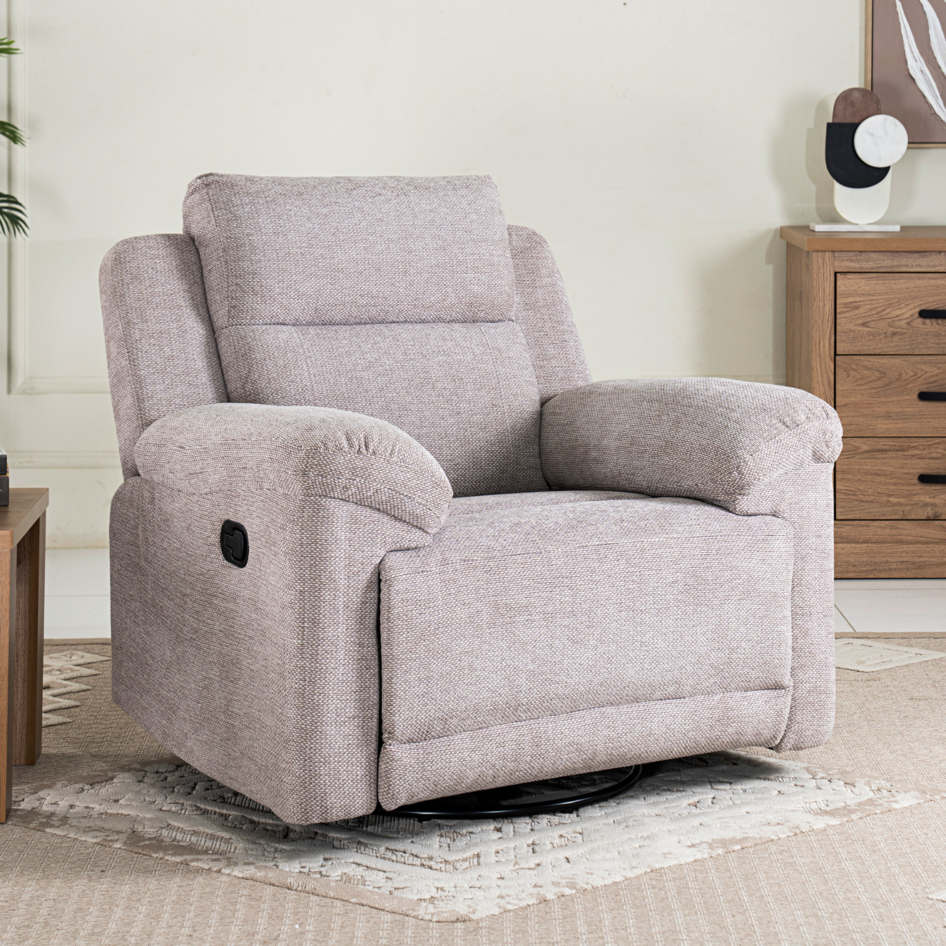 Aaron Recliner Sofa-Light Taupe
