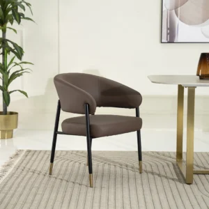 Olivia Dining Chair-Brown