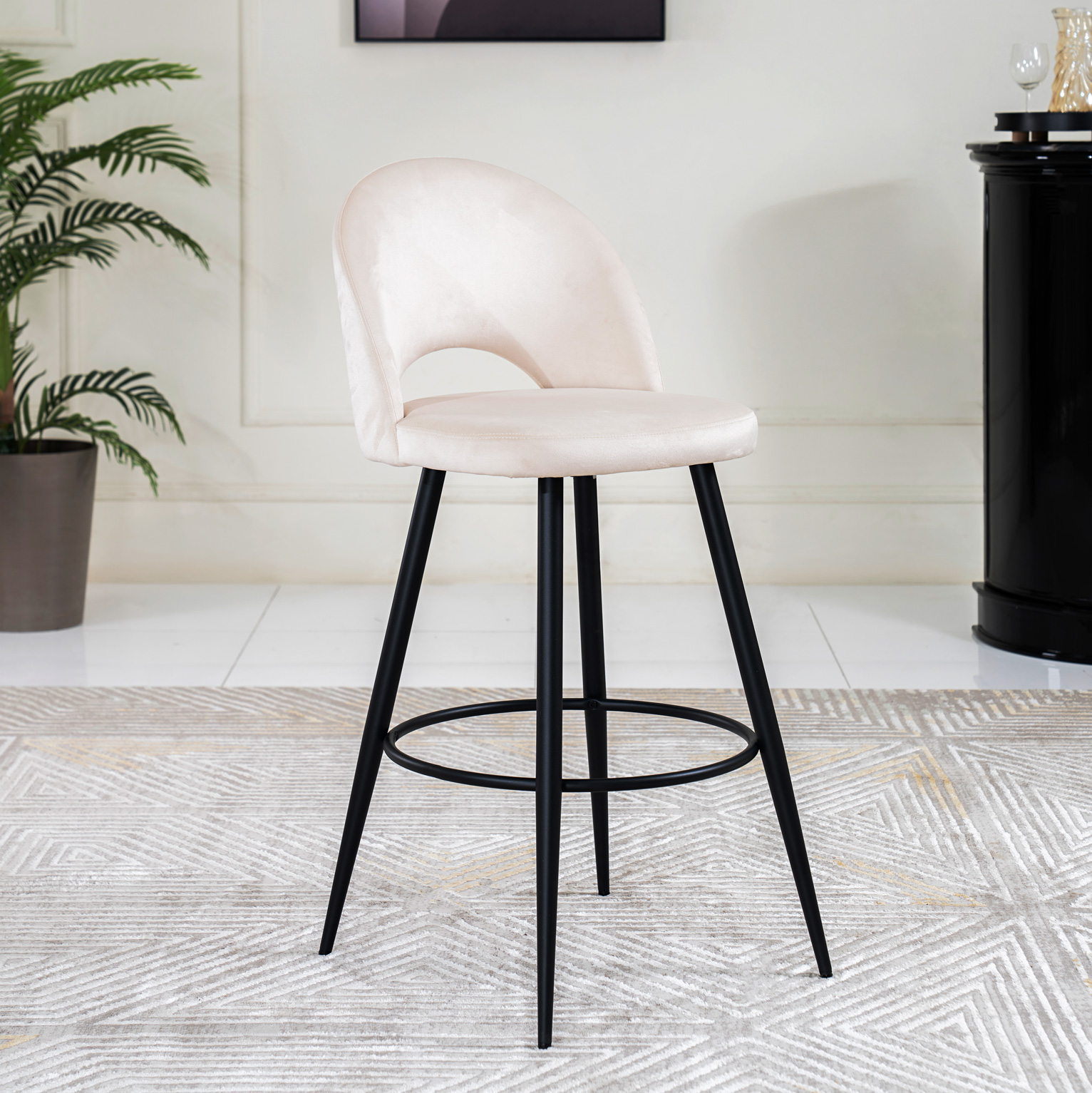 Stella Bar Chair-Beige