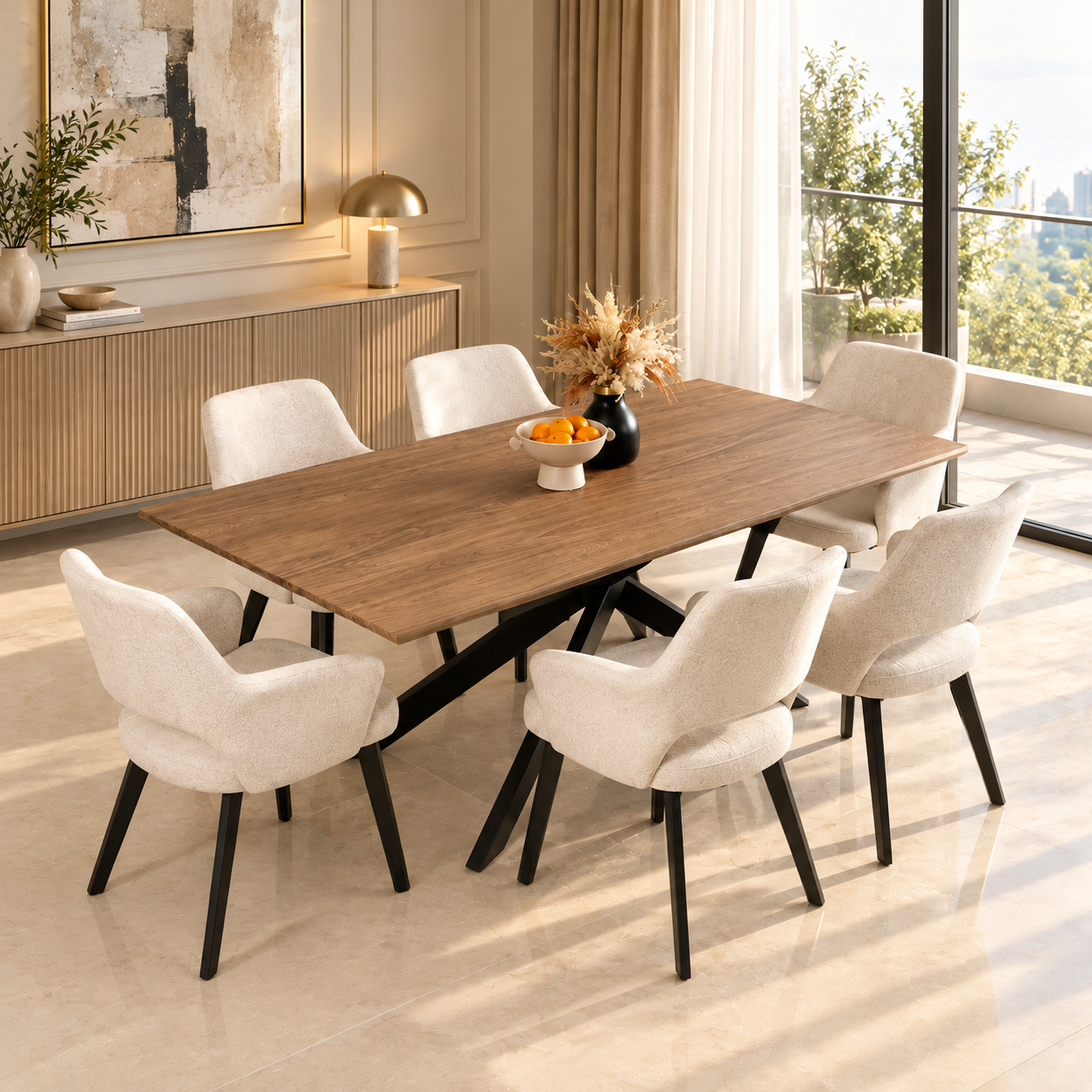 Tom 6-Seater Dining Set