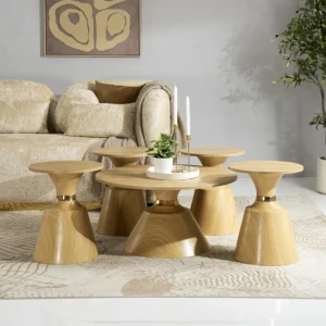 Bartin 1+4 Coffee Table Set