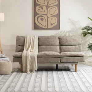 Dustin 3-Seater Sofa Bed-Beige