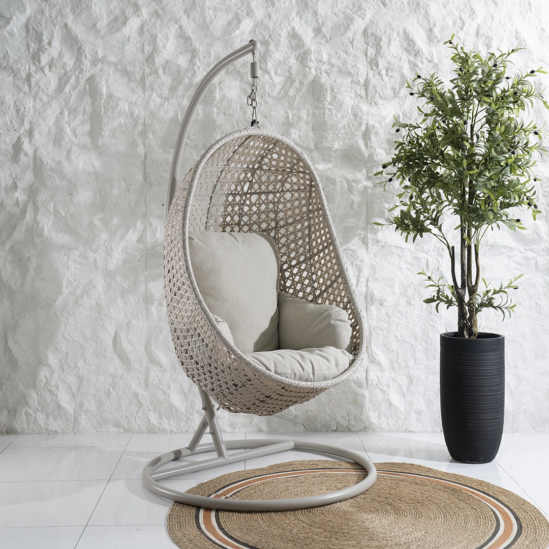 Sereno Swing Chair-Cream - Image 4