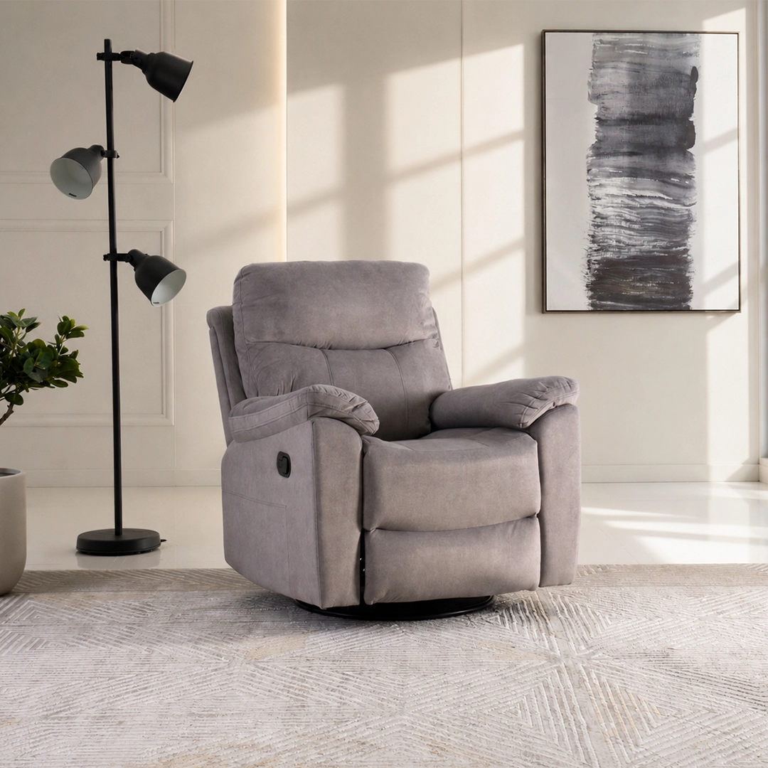 Asos Recliner Sofa-Light Grey
