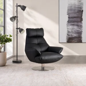 Lincon Swivel Chair-Black
