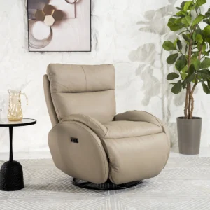 Spring Electric Recliner-Taupe