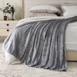 Celestine Solid Blanket Grey 200x230Cm