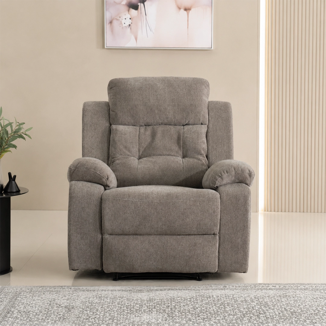 Griffen 6-Seater Recliner Sofa Set-Dark Beige - Image 11