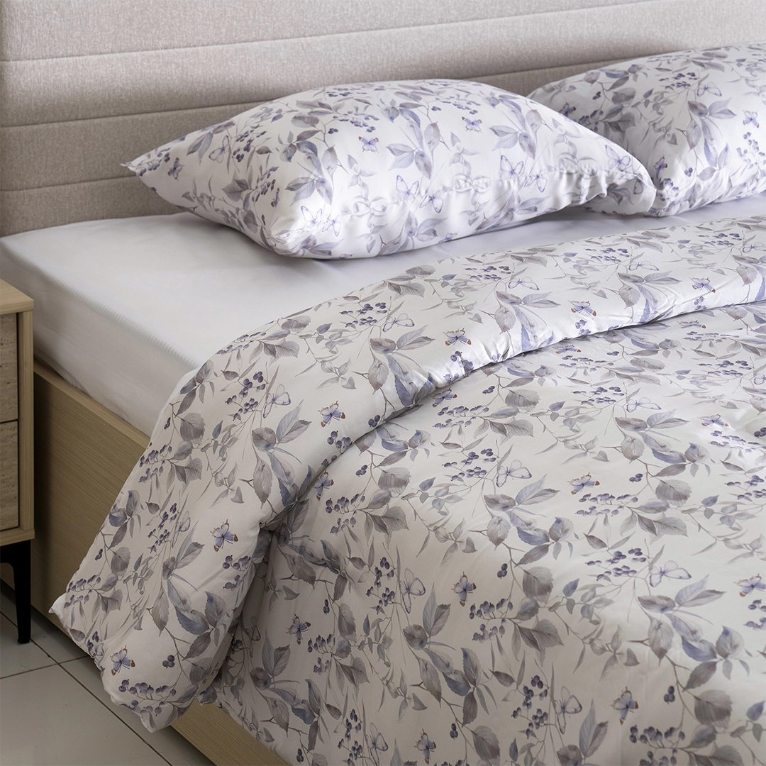 Impressa 4PCS Floral Print King Comforter Set Multicolour 230X260Cm