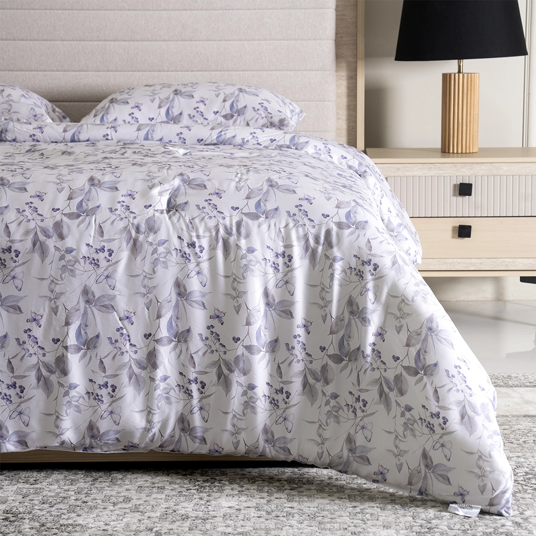 Impressa 4PCS Floral Print Super King Comforter Set Multicolour 245X260Cm
