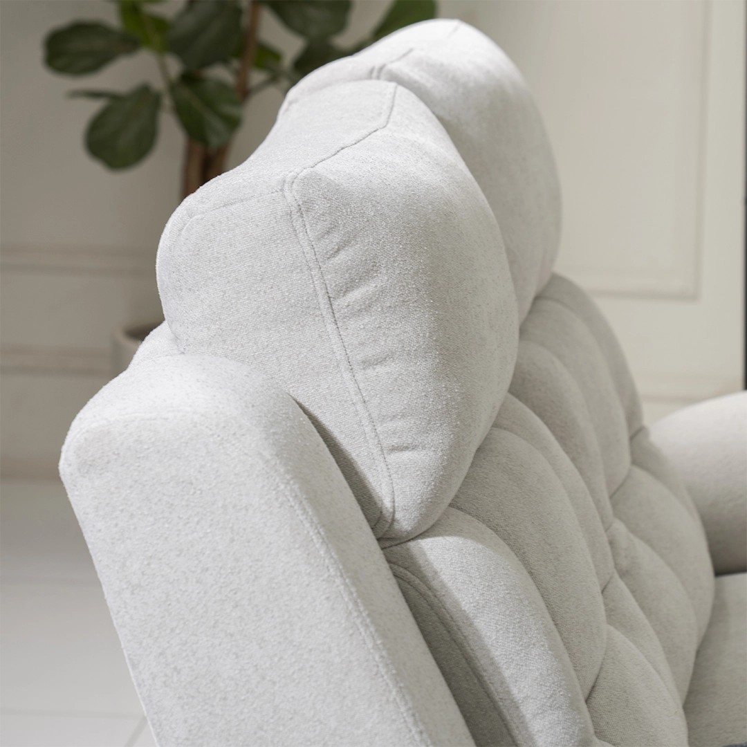 Griffen 6-Seater Recliner Sofa Set-Off White - Image 13