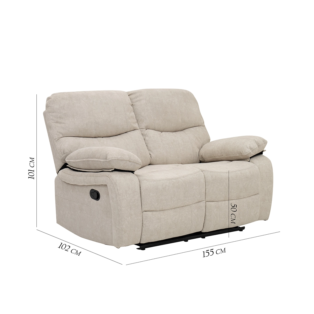 Stanford 6-Seater Recliner Sofa Set-Taupe - Image 3