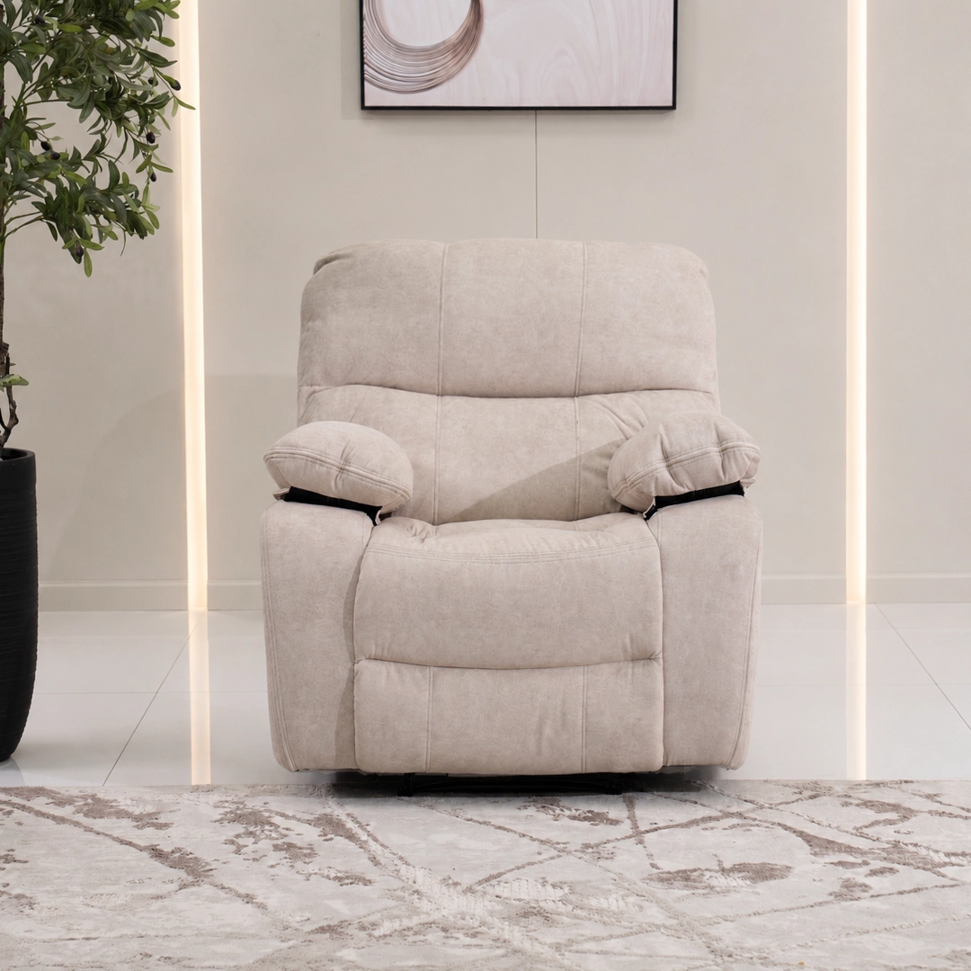 Stanford 6-Seater Recliner Sofa Set-Taupe - Image 9