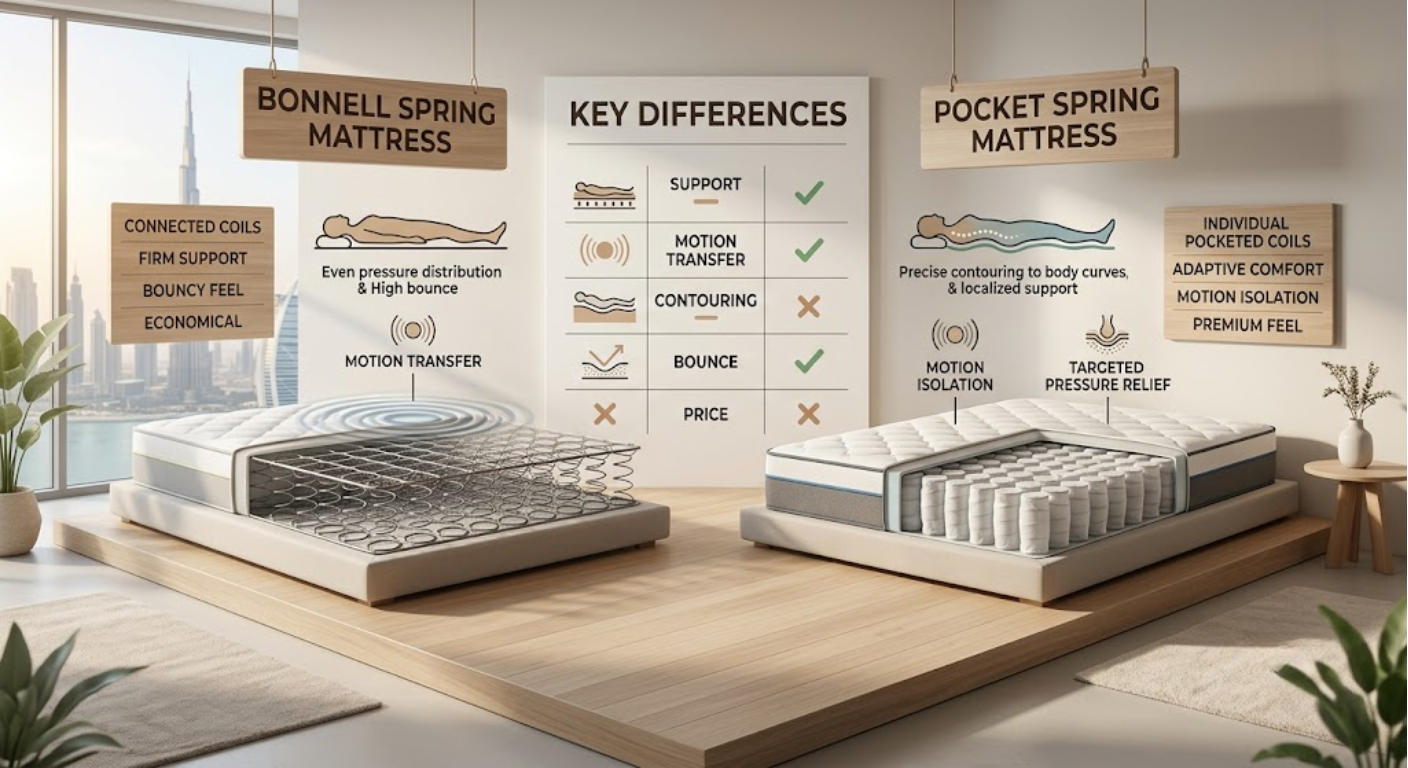 Bonnell Spring Mattress vs Pocket Spring Mattress