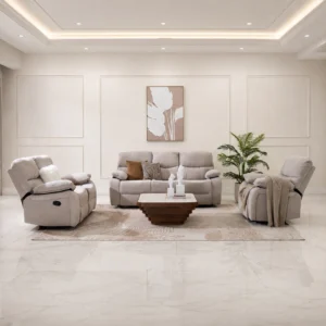 Stanford 6-Seater Recliner Sofa Set-Beige