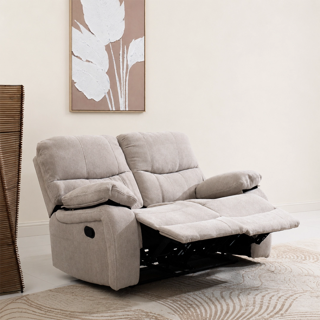Stanford 6-Seater Recliner Sofa Set-Beige - Image 9