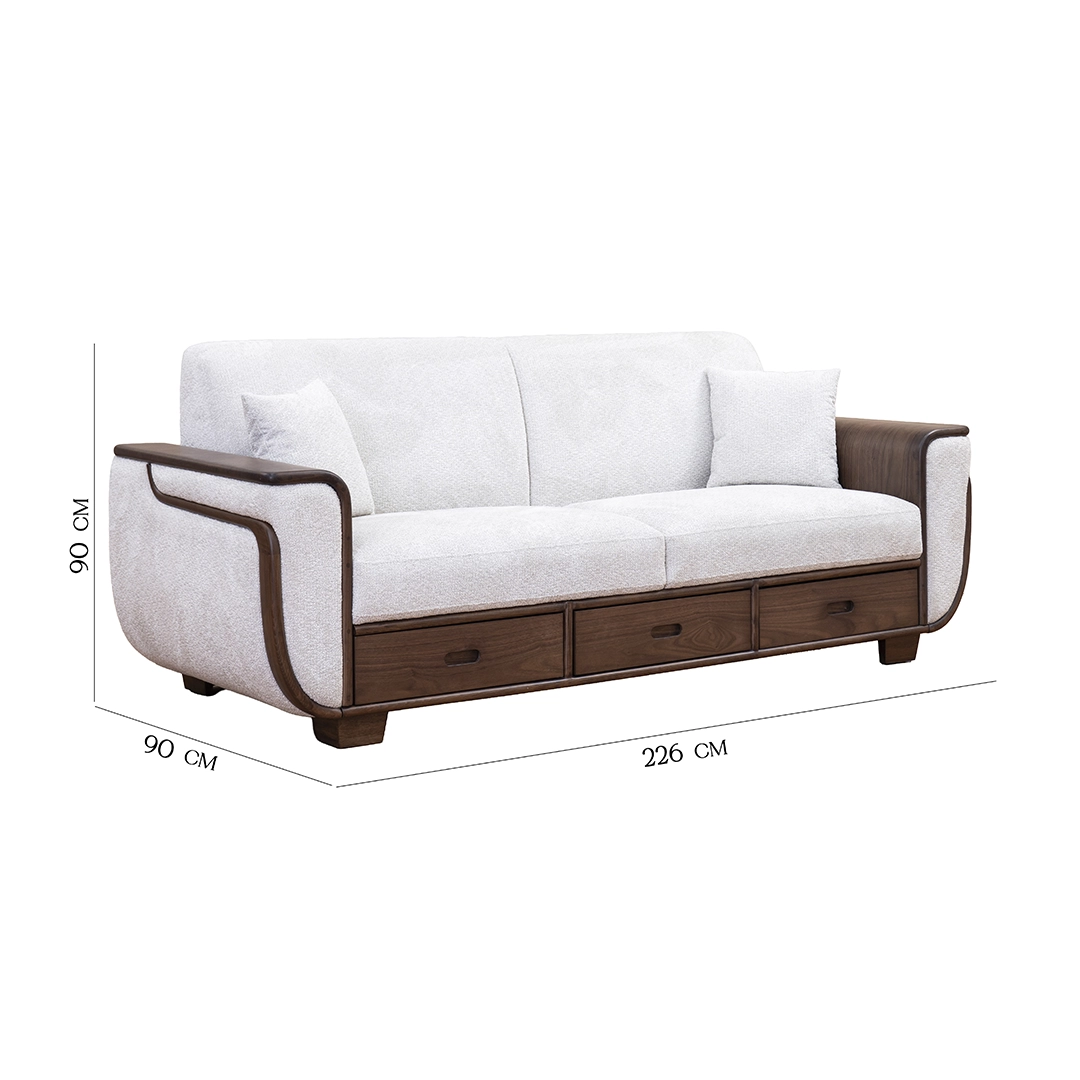 Siena Sofa Set with Center and Side Tables - Image 2