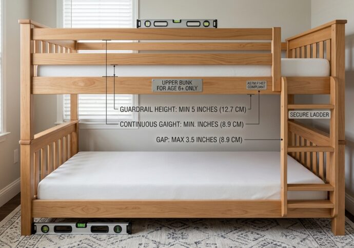 Bunk Bed Safety Standards: Age Limits, Guardrails and What to Check