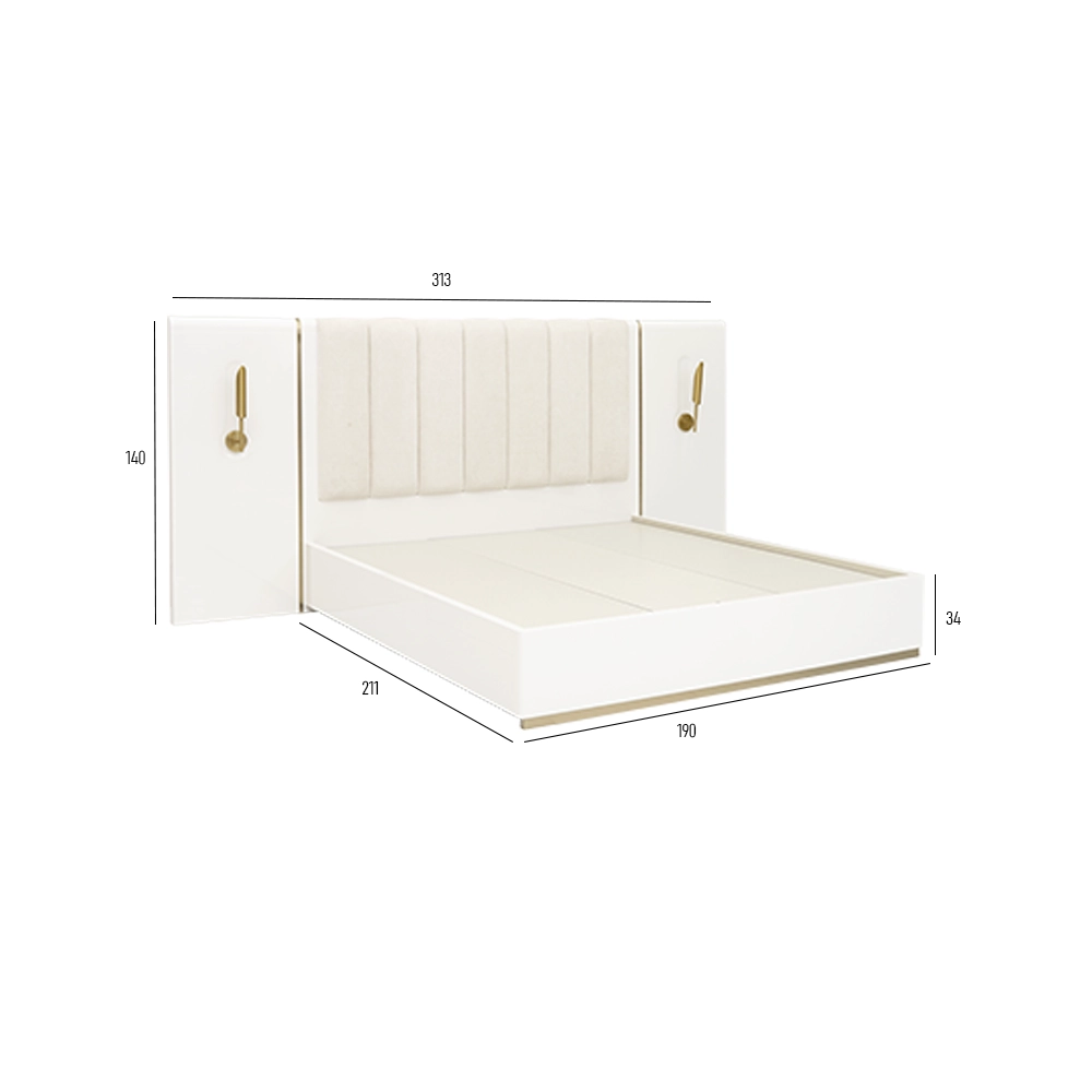 Kenley 6-Piece King Bedroom Set-180*200 cm - Image 2