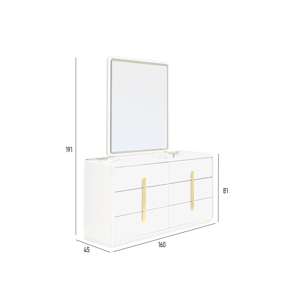 Kenley 6-Piece King Bedroom Set-180*200 cm - Image 3