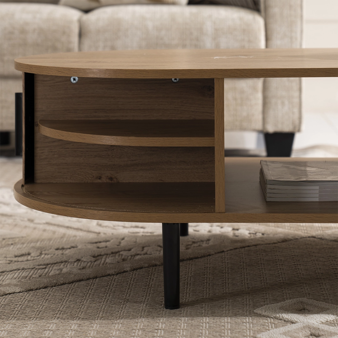 Dynamic Coffee Table-Oak - Image 6