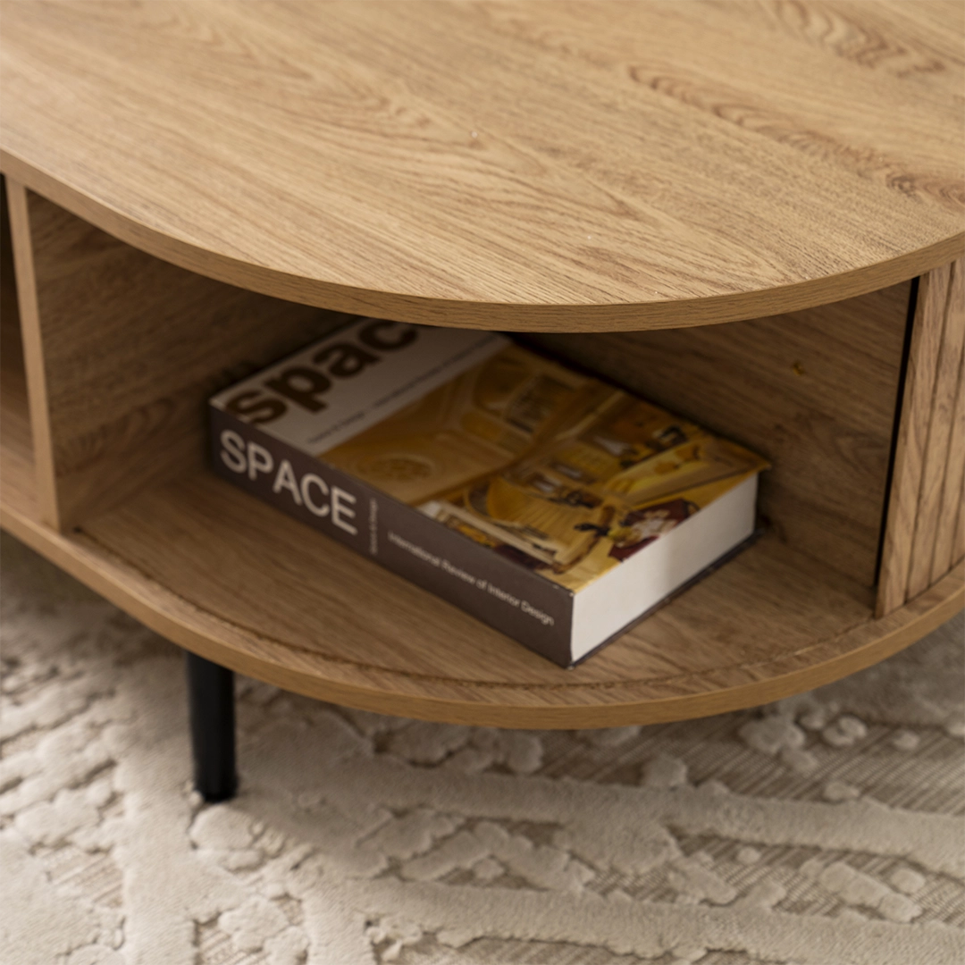 Dynamic Coffee Table-Oak - Image 7