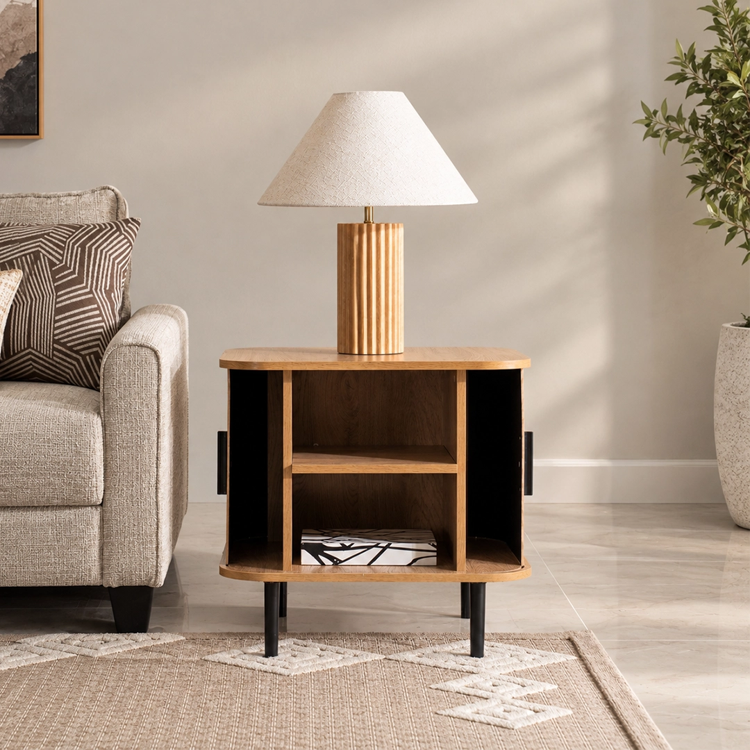 Dynamic End Table-Oak - Image 3