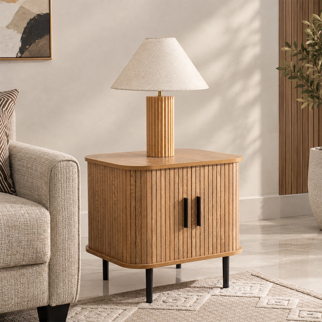 Dynamic End Table-Oak - Image 4