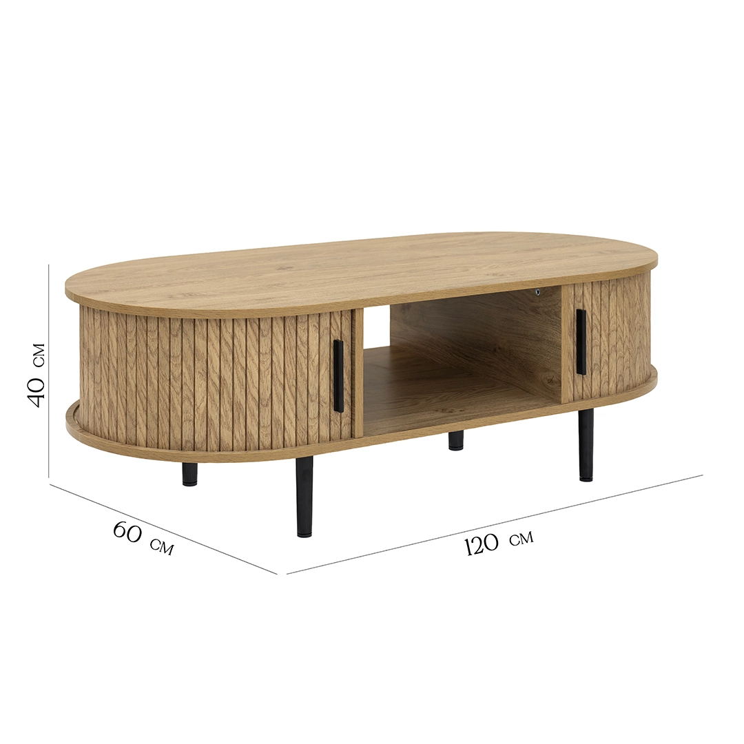 Dynamic Coffee Table-Oak - Image 2